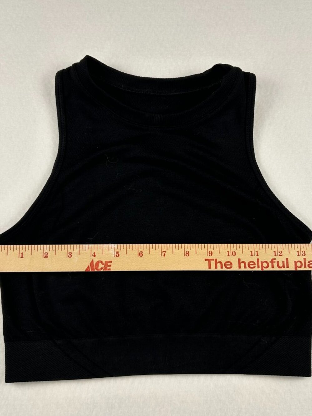 Alphalete | Stratus Crop Tank Black Sports Bra, High Neck, size S - Picture 9 of 10